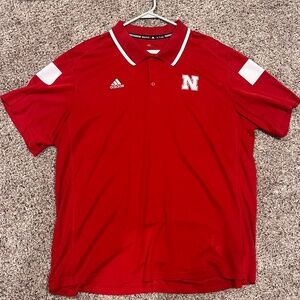 Men's Adidas Nebraska Huskers Polo